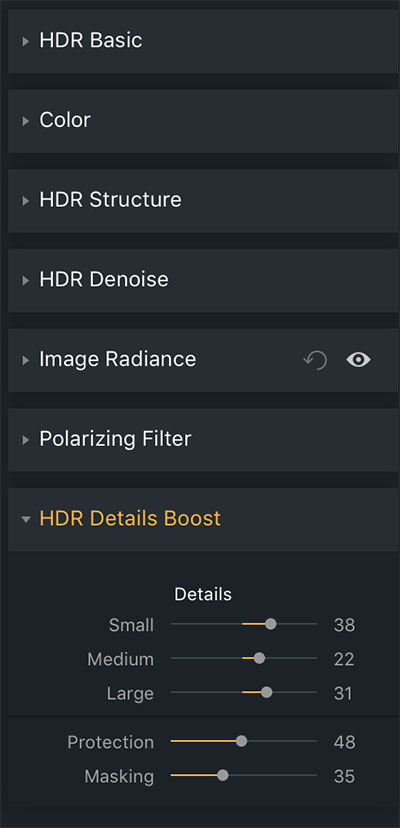 boost details aurora hdr
