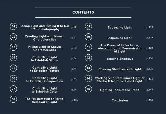 light table of contents