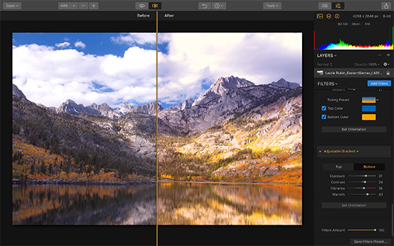 landscape color filters