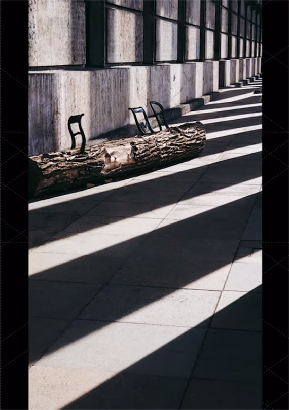 shadow patterns in city