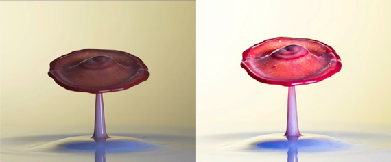 water drop photography