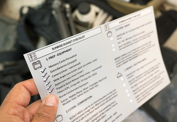 sunrise sunset checklist