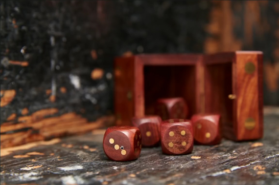 photo of dice with texture