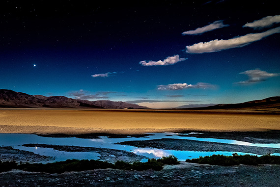 death valley moonlight photo