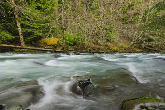 long exposure water photo