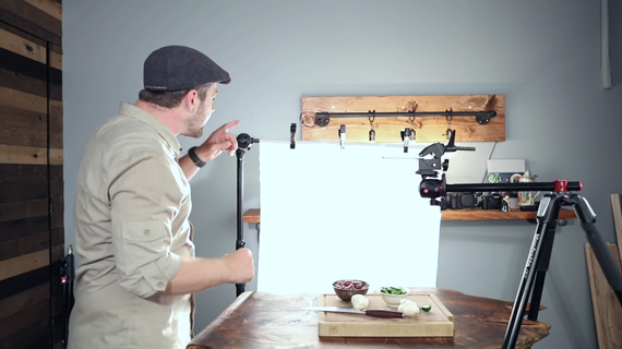 diffusing light for budget food photography