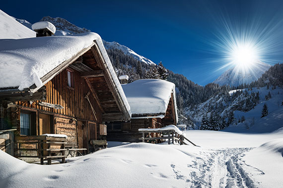 winter cabin