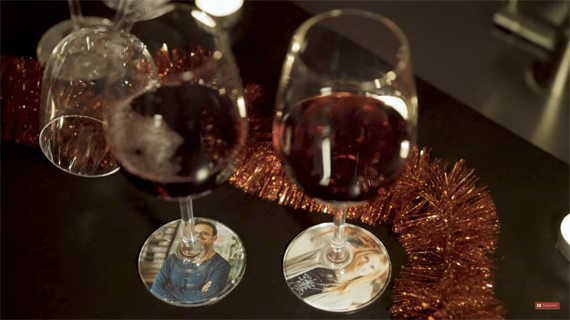 Photography wine glasses