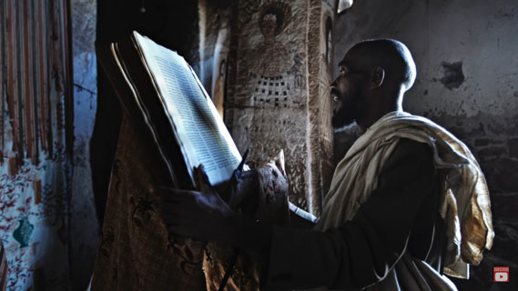 image in a church in Ethiopia