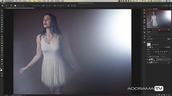 adding motion to dress