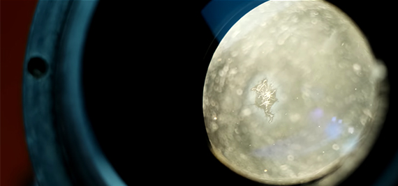 mold detail in camera lens