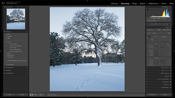 post-processing for winter photos