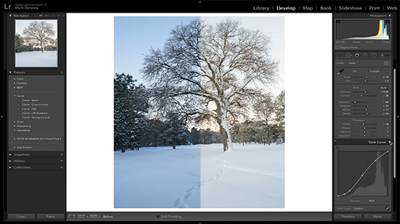 lightroom tips for winter photos