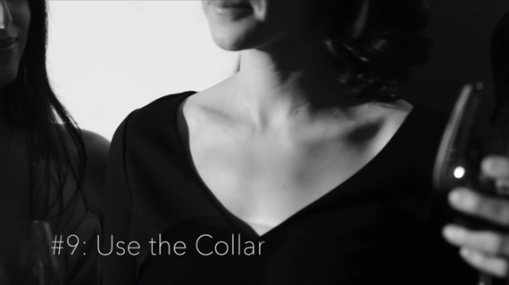 focus on the collar in difficult lighting conditions