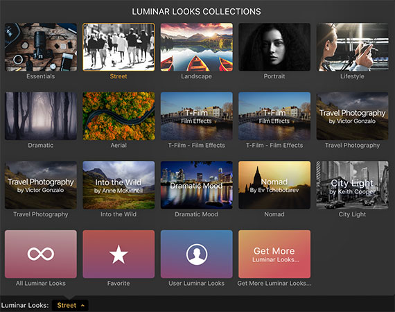 luminar looks collections