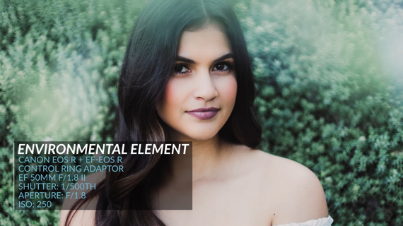 portrait photography hack using environmental elements