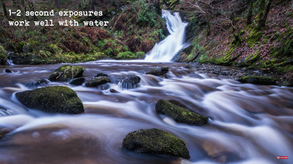 silky smooth water using slow shutter speed