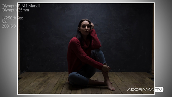 image of subject with light behind the model