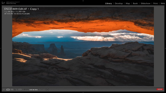 mesa arch during sunrise