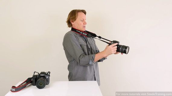 camera strap as a stabilizer