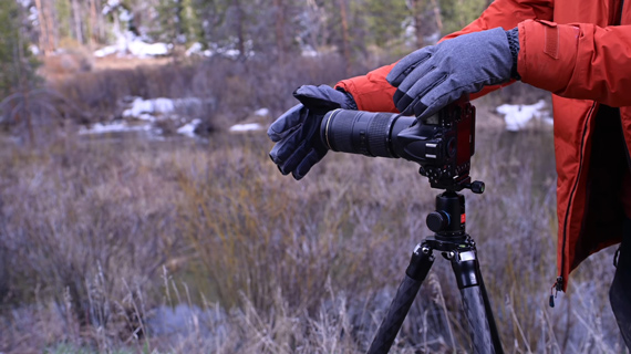 using hand to bookend panorama