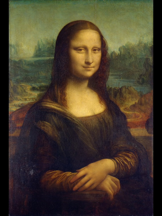 Mona Lisa image flipped