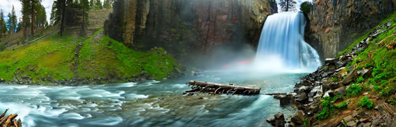 long exposure of waterfall