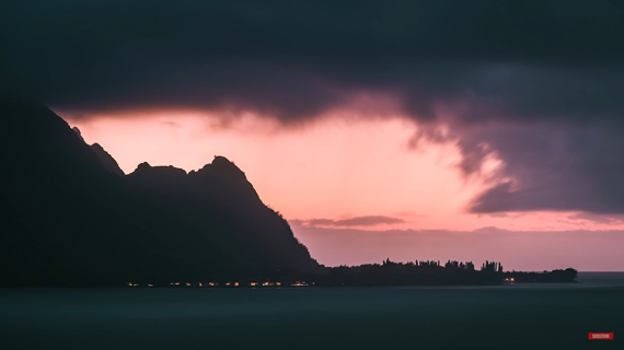 dramatic landscape during bad weather