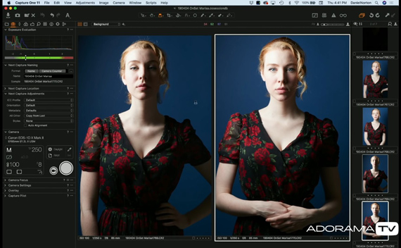 side lighting portrait comparison