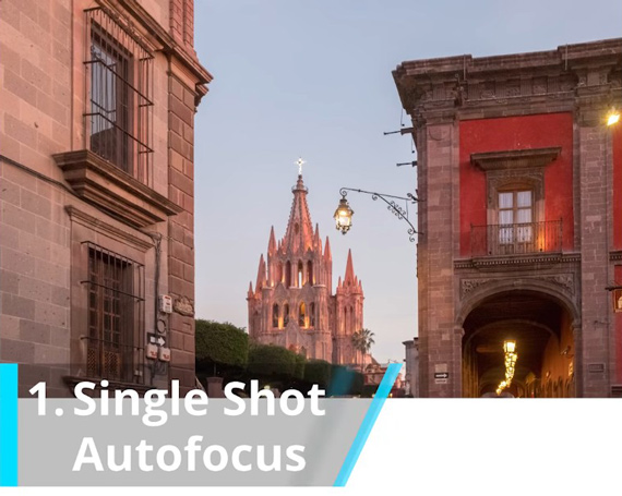 single shot autofocus in architecture photography