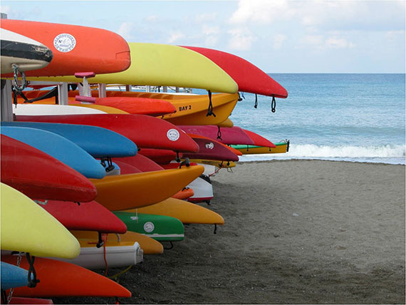 colorful beach photo