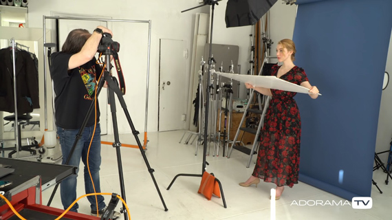 using a reflector in butterfly lighting