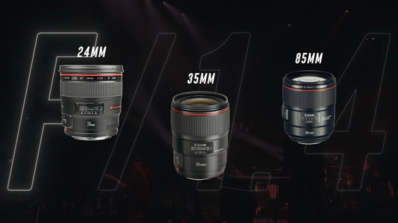 wide aperture lenses for concert photography