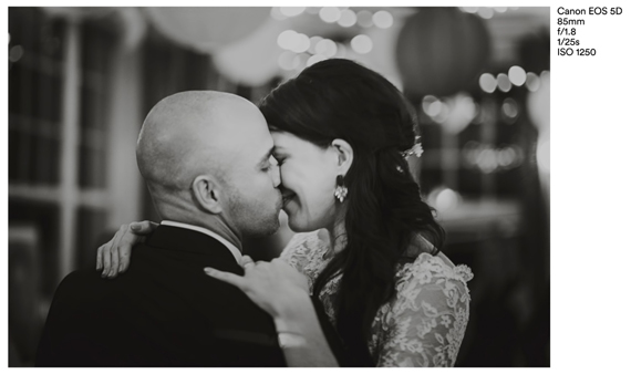 wedding photo with an emotional touch