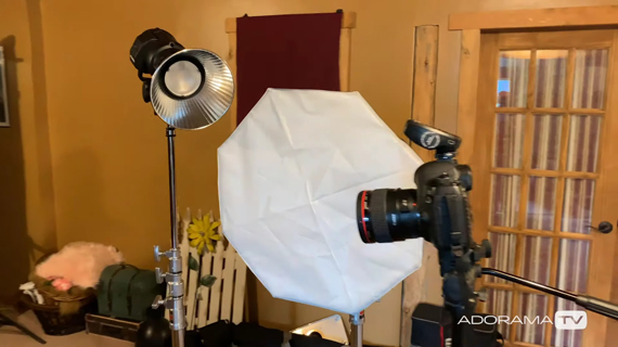 lighting setup for small home studio portrait