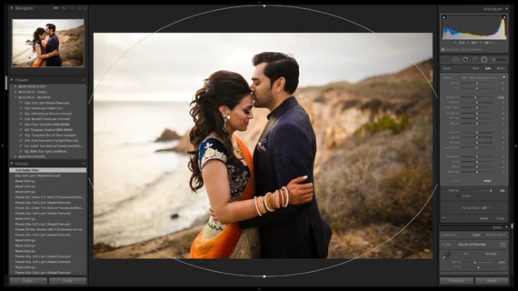 presets for local adjustment