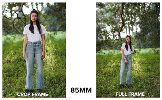 85mm apsc vs full frame