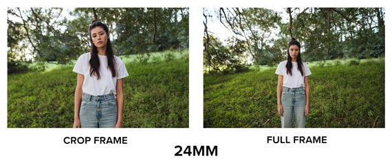 24mm apsc vs full frame