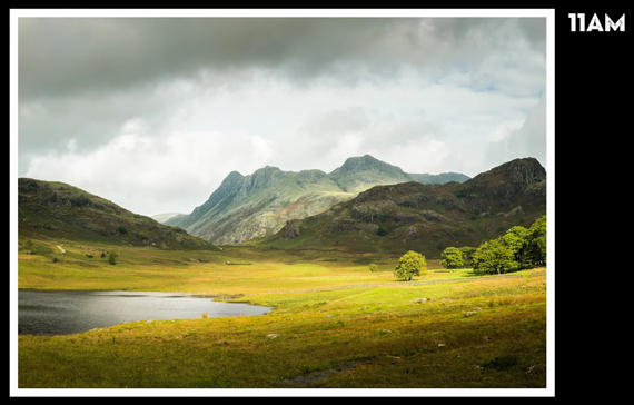 landscape image during dappled light in midday