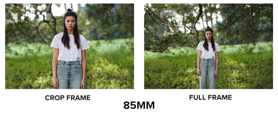 85mm apsc vs full frame