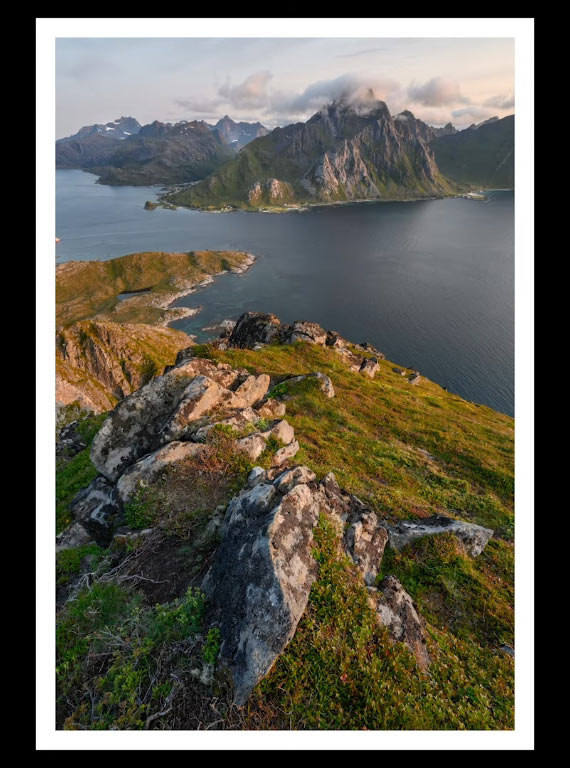 rocks as leading line in landscape photography