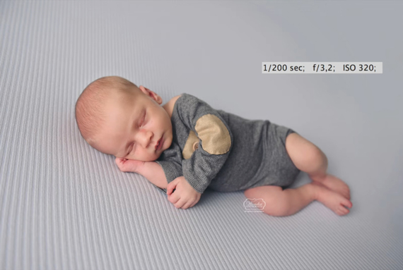 newborn photography with side posing