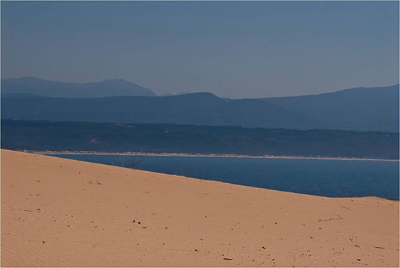 sand water sky composition