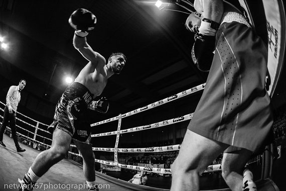 boxing photo from low perspective