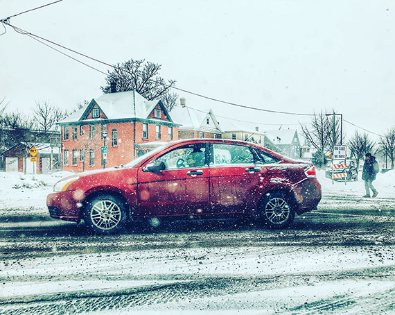 example of a photo taken during blizzard