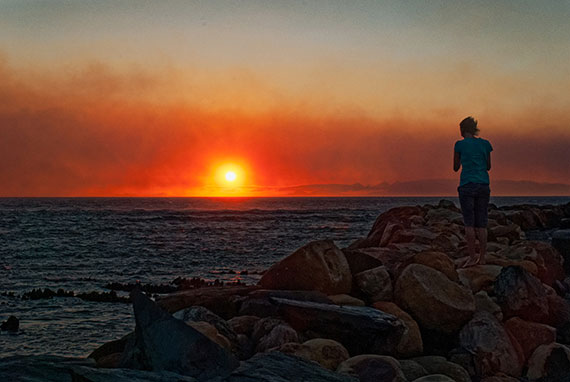 photographer's unique vision for sunset photo