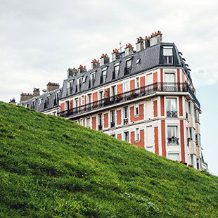 paris building behind hill