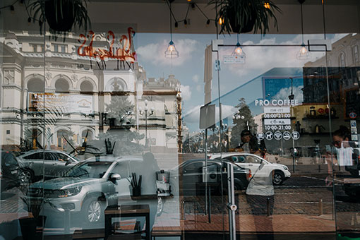 glass doorway photo