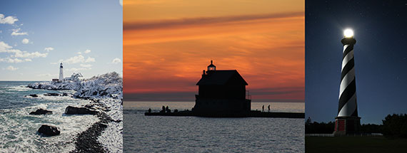 how time of day affects lighthouse photos