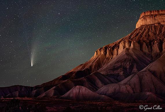 how to shoot comets at night